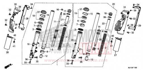 FOURCHETTE AVANT GL1800CF de 2015
